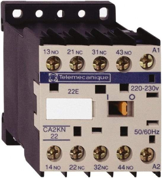 Schneider Electric - 2NC/2NO, 110 VAC at 50/60 Hz Control Relay - 17 V - Americas Industrial Supply