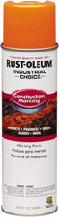 Rust-Oleum - 15 fl oz Orange Marking Paint - Water-Based Formula - Americas Industrial Supply