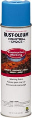 Rust-Oleum - 15 fl oz Blue Marking Paint - Water-Based Formula - Americas Industrial Supply