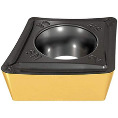 Iscar - CCMT432 SM Grade IC6025 Carbide Turning Insert - TiCN/Al2O3/TiN Finish, 80° Diamond, 1/2" Inscr Circle, 3/16" Thick, 1/32" Corner Radius - Americas Industrial Supply