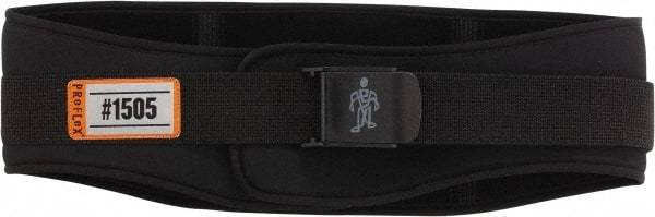 Ergodyne - Size L, Cam Buckle, Nylon/Foam Belt - 34 to 38" Waist, 6-1/4" Wide, Black - Americas Industrial Supply