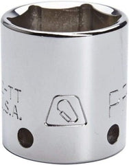 Proto - 5/16", 3/8" Drive, Standard Hand Socket - 12 Points, 1-3/32" OAL, Steel, Chrome Finish - Americas Industrial Supply