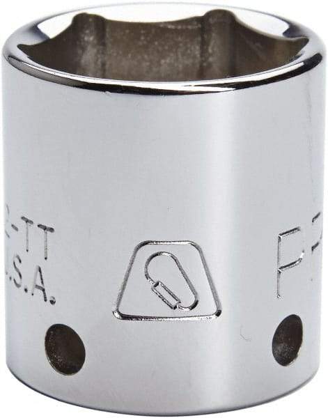 Proto - 3/8" Drive, Standard Hand Socket - 12 Points, 1-1/8" OAL, Steel, Chrome Finish - Americas Industrial Supply