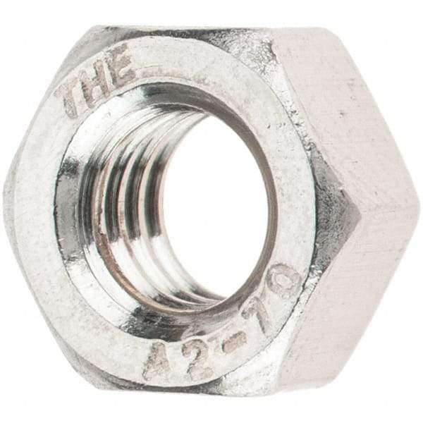 Value Collection - M6x1.00 Stainless Steel Right Hand Hex Nut - 10mm Across Flats, 5mm High, Uncoated - Americas Industrial Supply