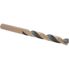Import - 19/64" High Speed Steel, 135° Point, Round with Flats Shank Maintenance Drill Bit - Americas Industrial Supply