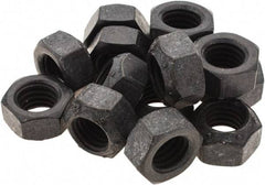 Made in USA - 1/2-13 UNC Grade L9 Hex Lock Nut with Distorted Thread - 3/4" Width Across Flats, Uncoated with Wax Finish - Americas Industrial Supply