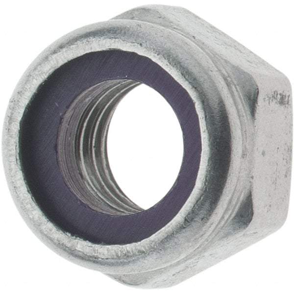 Value Collection - 5/16-18 UNC 18-8 Hex Lock Nut with Nylon Insert - 1/2" Width Across Flats, 23/64" High - Americas Industrial Supply