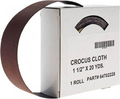 Value Collection - Shop Rolls   Abrasive Material: Crocus    Roll Width (Inch): 1-1/2 - Americas Industrial Supply