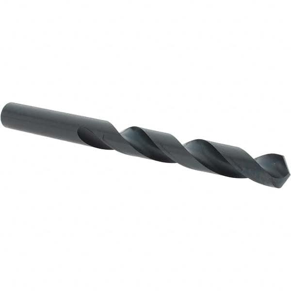 Import - 13mm 118° High Speed Steel Jobber Drill - Oxide Finish, Right Hand Cut, Spiral Flute, Straight Shank, 5-63/64" OAL, Standard Point - Americas Industrial Supply