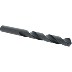 Import - 13mm 118° High Speed Steel Jobber Drill - Oxide Finish, Right Hand Cut, Spiral Flute, Straight Shank, 5-63/64" OAL, Standard Point - Americas Industrial Supply