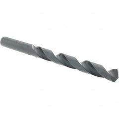 Import - Letter U 118° High Speed Steel Jobber Drill - Oxide Finish, Right Hand Cut, Spiral Flute, Straight Shank, 5" OAL, Standard Point - Americas Industrial Supply