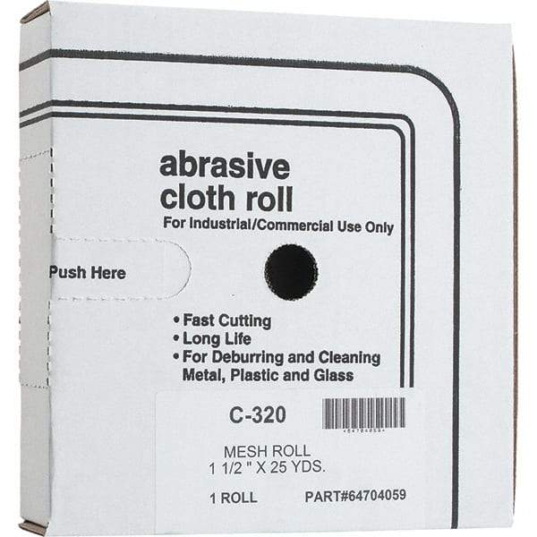 Made in USA - Shop Rolls   Abrasive Material: Silicon Carbide    Roll Width (Inch): 1-1/2 - Americas Industrial Supply