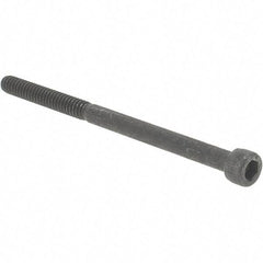 Value Collection - #10-24 UNC Hex Socket Drive, Socket Cap Screw - Alloy Steel, Black Oxide Finish, Partially Threaded, 3" Length Under Head - Americas Industrial Supply
