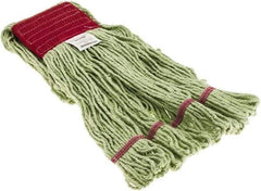 Made in USA - 1-1/4" Large PET Loop End Mop Head - 4 Ply, Clamp Jaw Connection - Americas Industrial Supply
