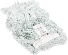 Made in USA - 5" Large Rayon Loop End Mop Head - Clamp Jaw Connection - Americas Industrial Supply