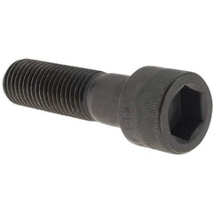 Made in USA - 7/8-9 UNC Hex Socket Drive, Socket Cap Screw - Alloy Steel, Black Oxide Finish, Fully Threaded, 3-1/4" Length Under Head - Americas Industrial Supply