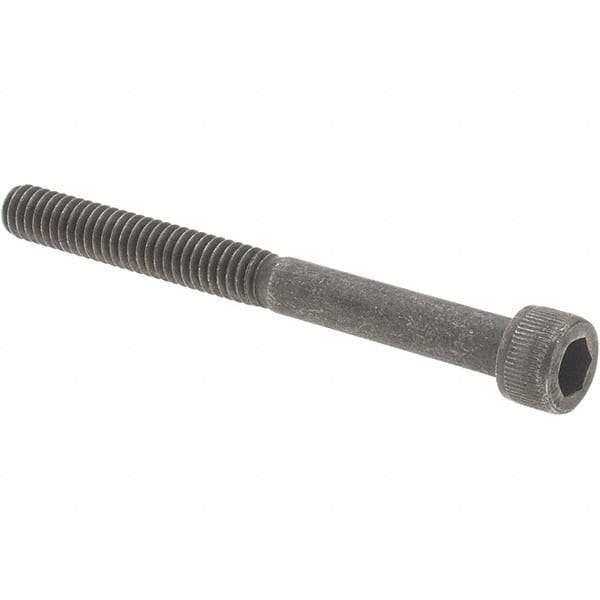 Value Collection - #8-32 UNC Hex Socket Drive, Socket Cap Screw - Alloy Steel, Black Oxide Finish, Partially Threaded, 1-3/4" Length Under Head - Americas Industrial Supply
