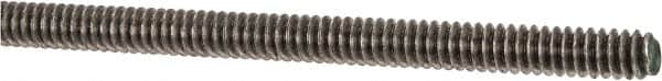Made in USA - #10-24 UNC (Coarse), 3' Long, Stainless Steel Threaded Rod - Right Hand Thread - Americas Industrial Supply