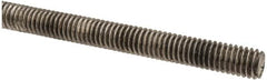 Made in USA - 5/16-18 UNC (Coarse), 3' Long, Stainless Steel Threaded Rod - Right Hand Thread - Americas Industrial Supply