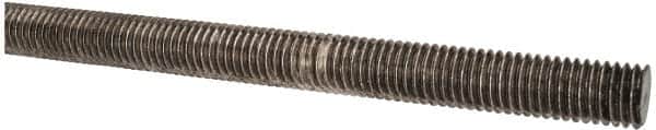 Made in USA - 1/2-13 UNC (Coarse), 3' Long, Stainless Steel Threaded Rod - Right Hand Thread - Americas Industrial Supply