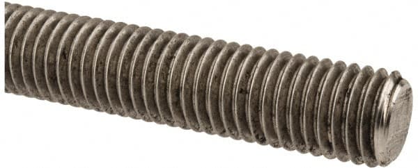 Made in USA - 5/8-11 UNC (Coarse), 3' Long, Stainless Steel Threaded Rod - Right Hand Thread - Americas Industrial Supply