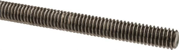 Made in USA - 5/16-18 UNC (Coarse), 6' Long, Stainless Steel Threaded Rod - Right Hand Thread - Americas Industrial Supply