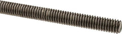 Made in USA - 5/16-18 UNC (Coarse), 6' Long, Stainless Steel Threaded Rod - Right Hand Thread - Americas Industrial Supply