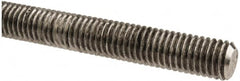 Made in USA - 1/2-13 UNC (Coarse), 6' Long, Stainless Steel Threaded Rod - Right Hand Thread - Americas Industrial Supply