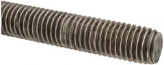 Made in USA - 5/8-11 UNC (Coarse), 6' Long, Stainless Steel Threaded Rod - Right Hand Thread - Americas Industrial Supply