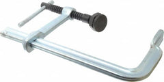 Bessey - 4-3/4" Deep Throat, 8" Max Capacity, Standard Sliding Arm Clamp - 1,800 Lb Clamping Pressure, 0.7" Spindle Diam - Americas Industrial Supply