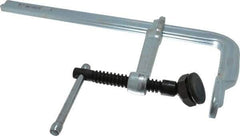 Bessey - 4-3/4" Deep Throat, 12" Max Capacity, Standard Sliding Arm Clamp - 1,800 Lb Clamping Pressure, 0.7" Spindle Diam - Americas Industrial Supply