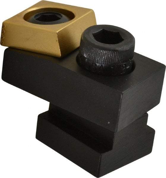 Mitee-Bite 1.94" OAL, 11/16" T slot, 17,792.89 N Holding Force, Steel, T Slot Toe Clamp 0.62" Body Height, 1" Jaw Wide x 0.38" Jaw Height, 1" Overall Height, 1.12" Wide - Americas Industrial Supply