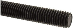 Value Collection - 5/8-11 UNC (Coarse), 6' Long, Medium Carbon Steel Threaded Rod - Black Oxide Finish, Right Hand Thread - Americas Industrial Supply