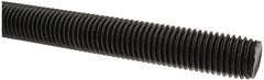 Value Collection - 3/4-10 UNC (Coarse), 6' Long, Medium Carbon Steel Threaded Rod - Black Oxide Finish, Right Hand Thread - Americas Industrial Supply