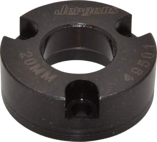 Jergens - Ball Lock System Compatible, Bolt-In Recessed Modular Fixturing Receiver Bushing - 20mm ID x 1-11/16" OD, 0.637" Overall Height - Americas Industrial Supply