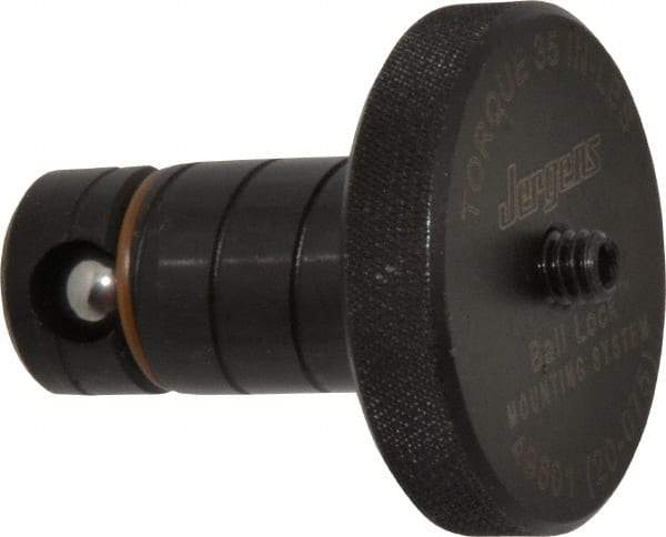 Jergens - 20mm Diam Ball Lock Modular Fixturing Shank - 1.53" Shank Length, 1-3/4" Head Diam, Compatible with 3/4" Thick Plate, 3,000 Lb Max Holding Force, 1/8 Key Size, Steel - Americas Industrial Supply