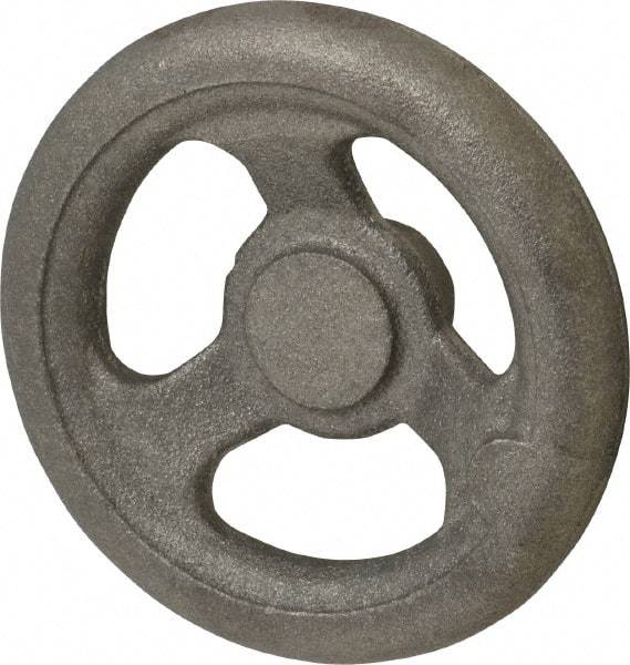 Made in USA - 5", Offset Handwheel - 1-1/4" Hub, Cast Iron, Plain Finish - Americas Industrial Supply