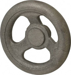 Made in USA - 5", Offset Handwheel - 1-1/4" Hub, Cast Iron, Plain Finish - Americas Industrial Supply