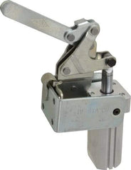 De-Sta-Co - 700 Lb Inner Hold Capacity, Vert Mount, Air Power Hold-Down Toggle Clamp - 1/8 NPT Port, 145 Max psi, 88° Bar Opening, 99.31mm Height Under Bar - Americas Industrial Supply