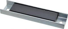 Eclipse - 49 Max Pull Force Lb, 5-1/2" Long x 1-3/8" Wide x 9/16" Thick, Rectangular Channel, Ceramic Fixture Magnet - 212°F Max Operating Temp, 0.01" Mounting Hole Diam, Stainless Steel Housing - Americas Industrial Supply