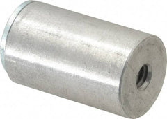 Mag-Mate - 1/4-2 Thread, 3/4" Diam, 1-3/16" High, 18 Lb Average Pull Force, Neodymium Rare Earth Pot Magnet - 1/4" Tapped Hole Depth, Aluminum Insulated - Americas Industrial Supply