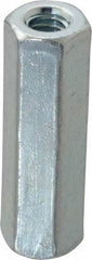 Made in USA - 3/4-10 UNC, 2-1/4" OAL Stainless Steel Standard Coupling Nut - 1" Width Across Flats - Americas Industrial Supply