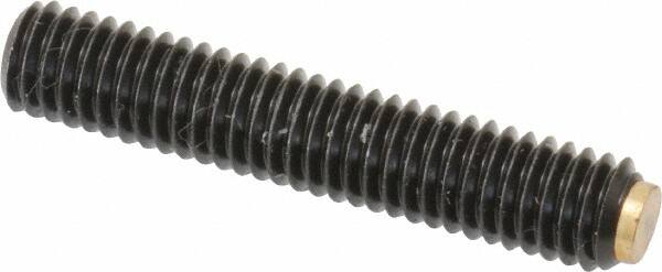 J.W. Winco - M6x1.00 Metric Coarse, 32mm Length of Thread, Soft Tip Point Set Screw - Grade 5.8 Steel, 3mm Key - Americas Industrial Supply