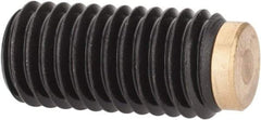 J.W. Winco - M10x1.50 Metric Coarse, 20mm Length of Thread, Soft Tip Point Set Screw - Grade 5.8 Steel, 5mm Key - Americas Industrial Supply