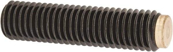 J.W. Winco - M10x1.50 Metric Coarse, 40mm Length of Thread, Soft Tip Point Set Screw - Grade 5.8 Steel, 5mm Key - Americas Industrial Supply