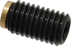J.W. Winco - M12x1.75 Metric Coarse, 20mm Length of Thread, Soft Tip Point Set Screw - Grade 5.8 Steel, 6mm Key - Americas Industrial Supply