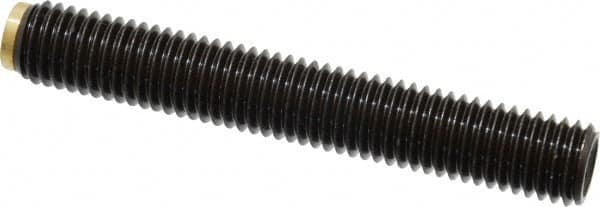 J.W. Winco - M12x1.75 Metric Coarse, 80mm Length of Thread, Soft Tip Point Set Screw - Grade 5.8 Steel, 6mm Key - Americas Industrial Supply