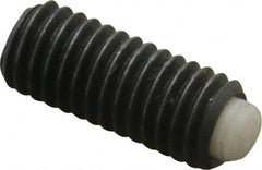 J.W. Winco - M5x0.80 Metric Coarse, 12mm Length of Thread, Soft Tip Point Set Screw - Grade 5.8 Steel, 2.54mm Key - Americas Industrial Supply
