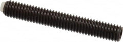 J.W. Winco - M6x1.00 Metric Coarse, 40mm Length of Thread, Soft Tip Point Set Screw - Grade 5.8 Steel, 3mm Key - Americas Industrial Supply