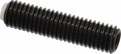 J.W. Winco - M10x1.50 Metric Coarse, 40mm Length of Thread, Soft Tip Point Set Screw - Grade 5.8 Steel, 5mm Key - Americas Industrial Supply